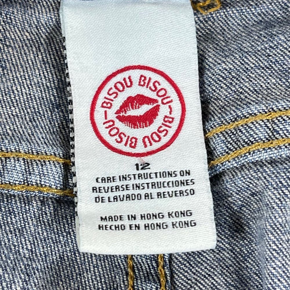 Bisou Bisou Jeans The Stevie Crop Blue Size 12 - Picture 8 of 9